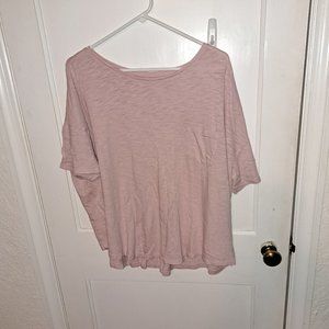 Pink short sleeve top